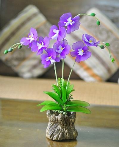 Cách làm hoa lan hồ điệp từ vải voan cực xinh