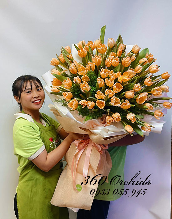 Tulip tặng nàng ngày 8/3 mang lại sự tinh tế và đẹp đẽ