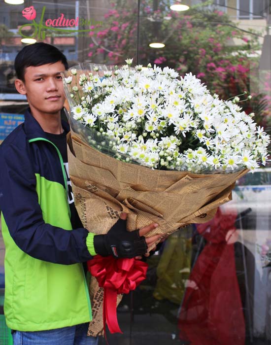 bó cúc họa mi khổng lồ tại hoa tươi 360