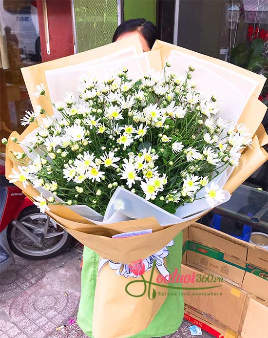 bó hoa cúc họa mi - hẹn ước tháng 11
