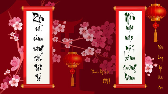 Dành tặng câu đối như lời chúc cho gia đình, người thân